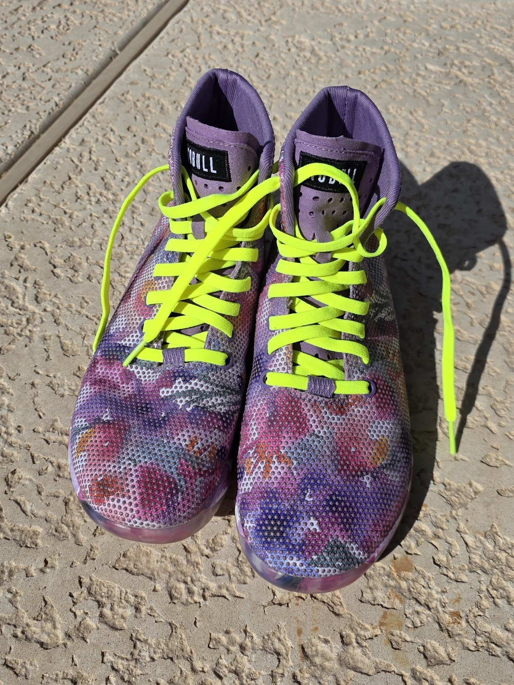 NOBULL Purple Watercolor Floral High-Top Trainers W 8.0